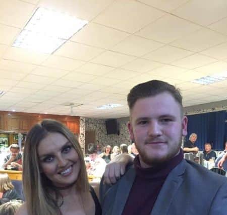 Perrie with Paul Rutherford