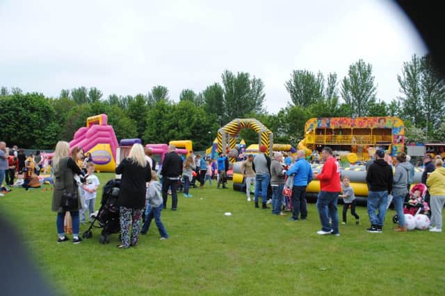 The family fun day was held to celebrate South Shields FC's promotion.