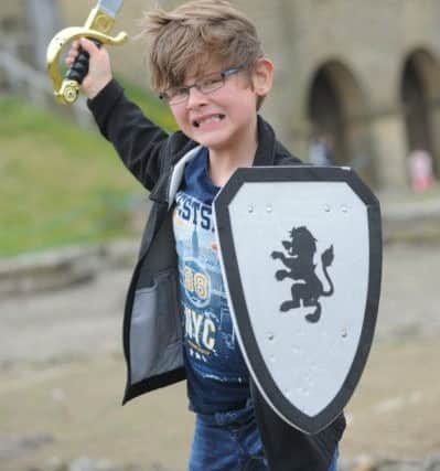 Levi Mason at the Roman Fort fun day.