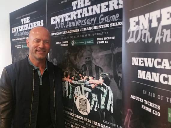 Alan Shearer at the launch event