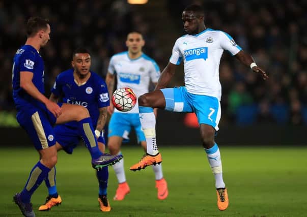 Moussa Sissoko (right) thinks his future lies away from Newcastle
