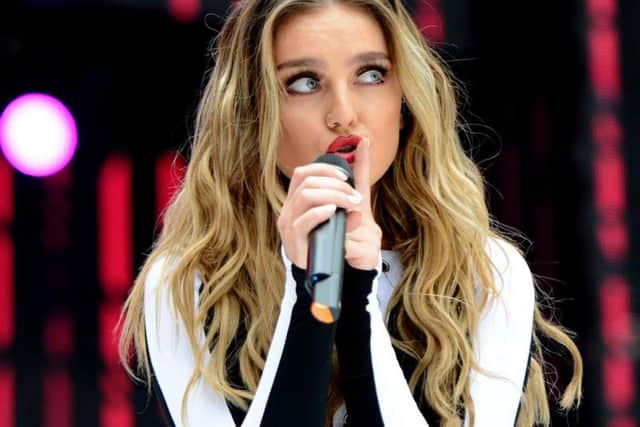Little Mix's Perrie Edwards performing at the Capital FM Summertime Ball at Wembley Stadium.