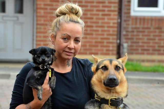 Stephanie's dogs were taken away by a dog warden after escaping through the back gate of her home.