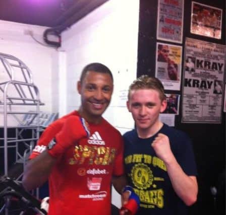 Harry with Kell Brook  IBF welterweight champion