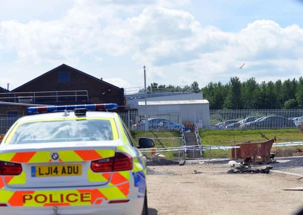Digger accident, off St Aloysius View Hebburn Riverside