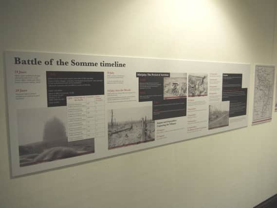 The Somme exhibition at South Shields Museum.