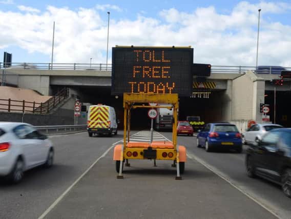 Toll charges have been lifted at the Tyne Tunnel while repair work is completed on the A1.