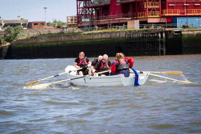 A crew in the  South Shields Marine School Annual Row