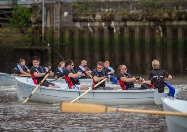 Rowers in the  South Shields Marine School Annual Row