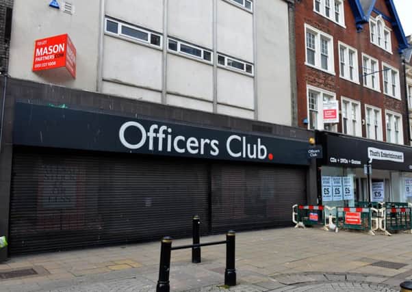 The old Officers Club premises would set a prospective tenant back Â£50,000 a year in rent.