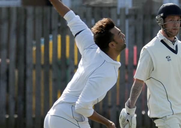Whiteleas bowler Abdul Ameer.