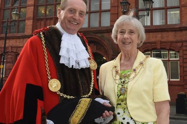 The  Mayor of South Tyneside, Coun Alan Smith, with Mayoress Coun Moira Smith