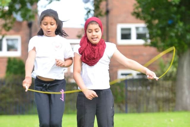 Laygate Primary School sponsored skipping event in aid of British Heart Foundation