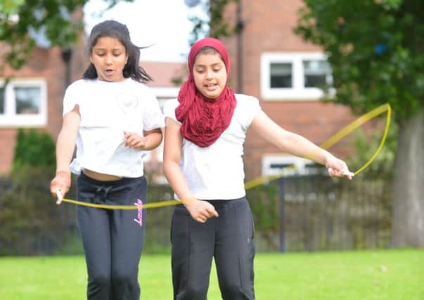 Laygate Primary School sponsored skipping event in aid of British Heart Foundation