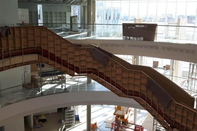Work nears completion inside The Word