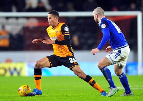Isaac Hayden in action for Hull City.  Picture Tony Johnson
