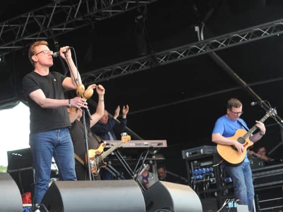 The Proclaimers on stage at Bents Park.