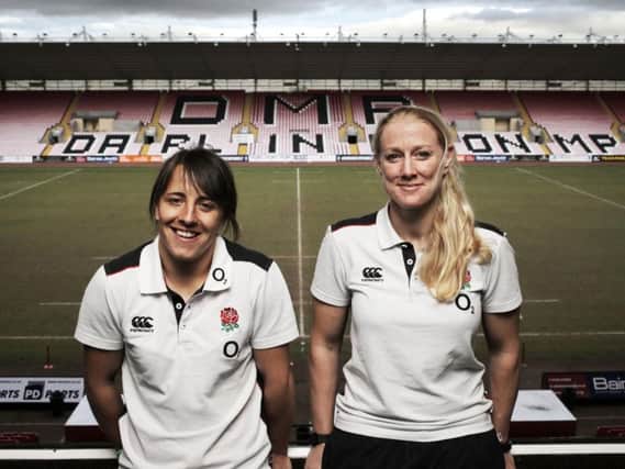 Katy McLean (left, pictured with fellow Darlington & England star Tamara Taylor) is off to Rio
