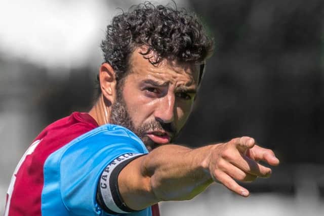 Julio Arca and South Shields will be aiming for another promotion next season. Picture by Brian Murfield/Whitby Gazette.