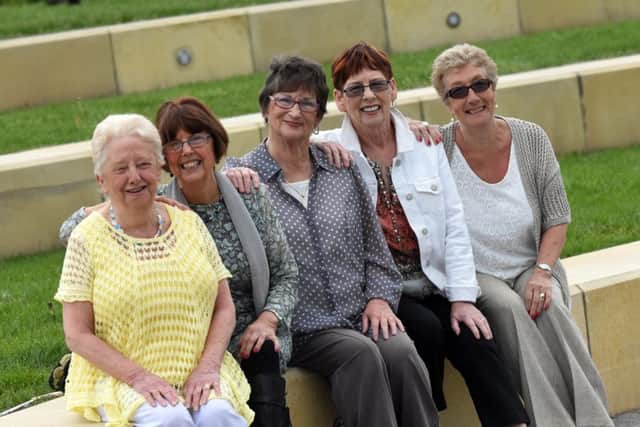 The remaining Dolly Mixtures, from left, Hilda Joyce, Sylvia Nichols, Doris Ashcroft, Margaret Fleck & Betty Dickinson.