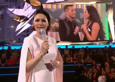 Celebrity Big Brother presenter Emma Willis spoke to Marnie as she ented the house.
