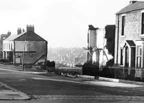 Eleanor Street in South Shields being demolished.