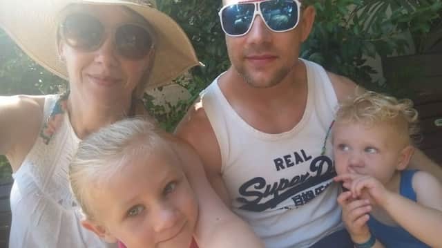 Will and Charmaine Elliott, on holiday with children Amelia and Alexander.