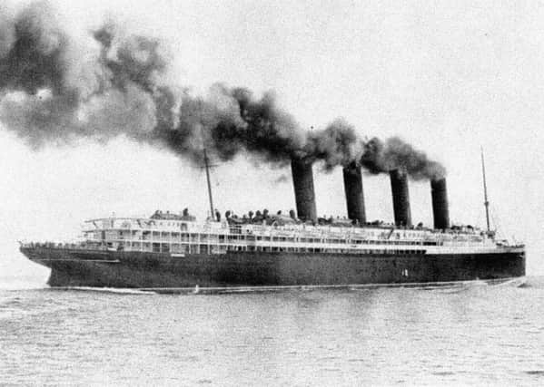 The Lusitania.