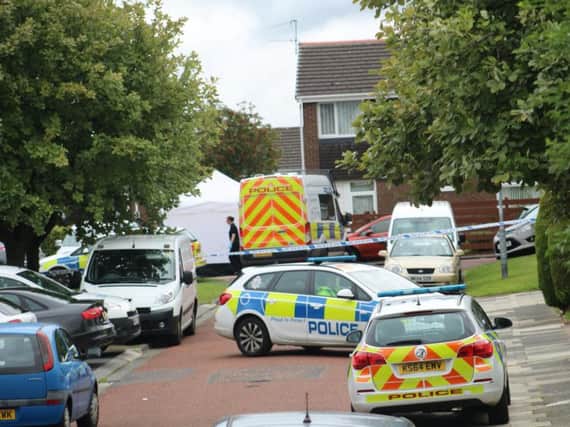 The scene in Plenmeller Place, Sunniside, where Liam Oliver was found dead. Pic: Trevor Sherwood - PoliceHour.co.uk