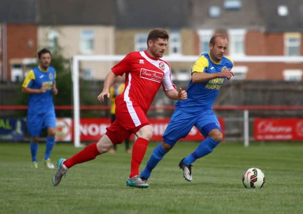 Jarrow Roofing in action against North Shields