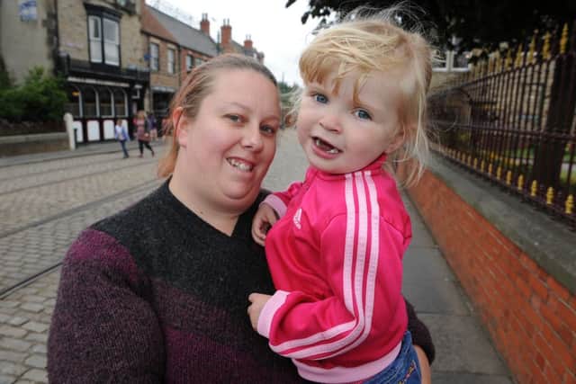 Three year old Sophie Maxwell with mum Kerryanne enjoying a birthday outing to Beamish Museum.