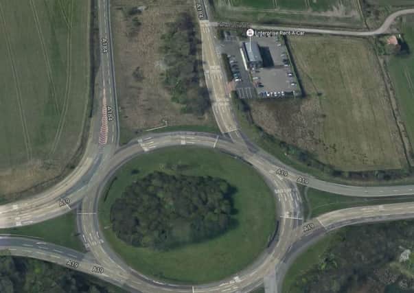 Part of the A184 has been closed due to collision. Pic courtesy of Google maps