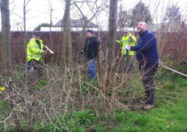 Residents of Monkton Village working on their local environment to make it a better place to live.