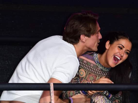 Picture by PA. Lewis Bloor and Marnie Simpson at the Celebrity Big Brother final.
