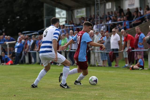 David Palmer on the ball for South Shields against Chester-le-Street. Image by Peter Talbot.