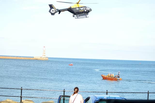 Rescue teams were quickly on the scene yesterday.