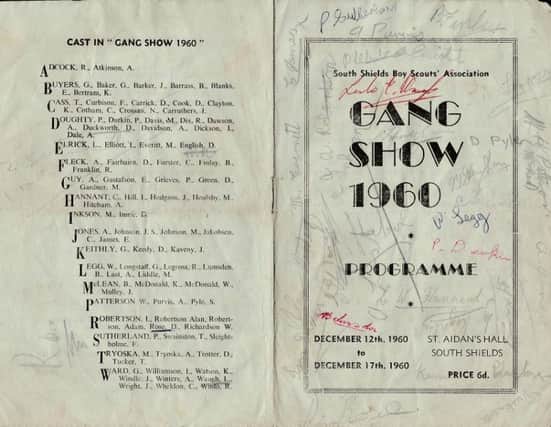Gang show programme.