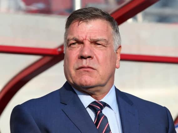Sam Allardyce had to wait nervously for England's winner.