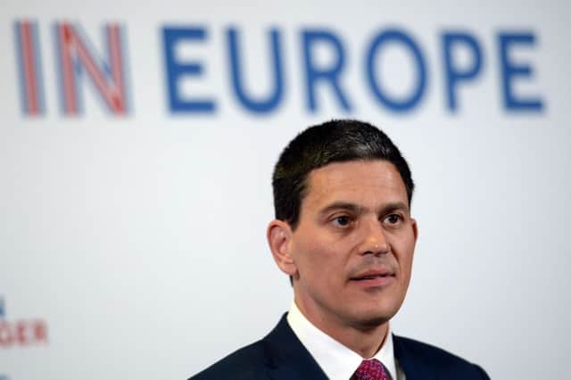 David Miliband, the former MP for South Shields.