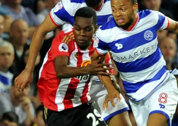 Joel Asoro in action at QPR. Picture by Frank Reid