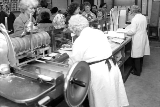 Staff working hard at the Prince Edward Road shop, which opened in 1953.