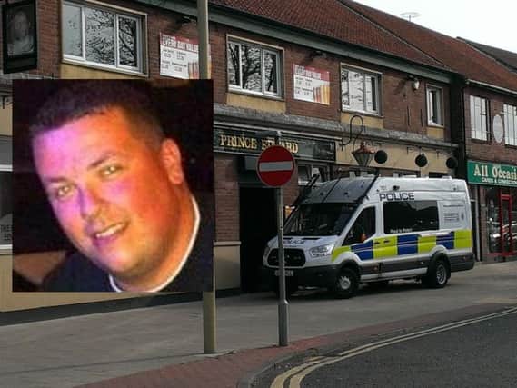 Ronnie Howard, inset, died after an incident at the Prince Edward pub in May.