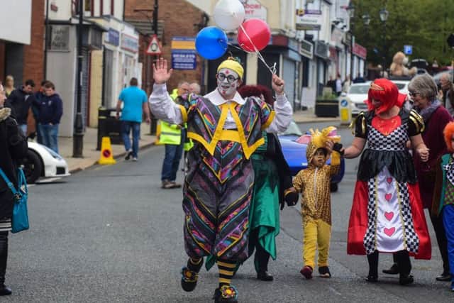 Paul in costume delights the feast crowds last weekend