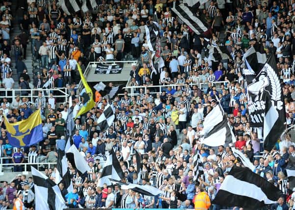Newcastle fans ahead of the recent home Championship clash with Wolves. Picture by Frank Reid
