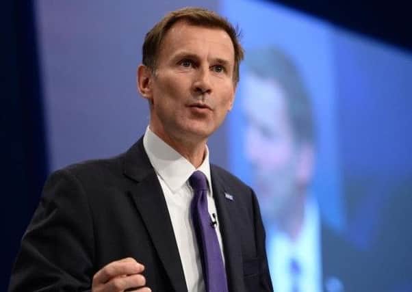 Secretary of State for Health, Jeremy Hunt.