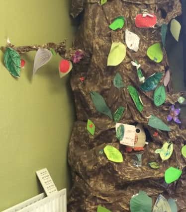 The children were recently encouraged to express themselves through art.