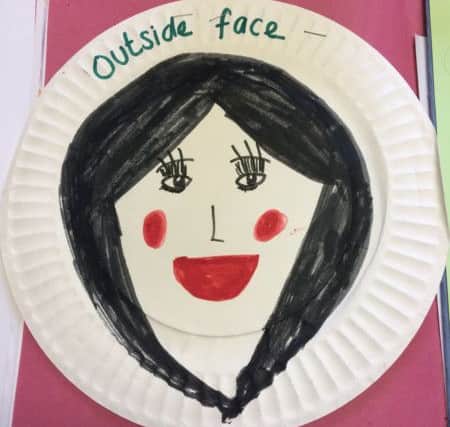 The children were recently encouraged to express themselves through art.