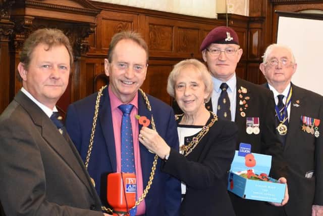 From left to right, George Coser, secretary of the SSRBL, with the Mayor and Mayoress of South Tyneside, Coun Alan and Coun Moira Smith, Michael Bungard, treasurer and secretary of the HRBL, and Coun Peter Boyack, president of the SSRBL.