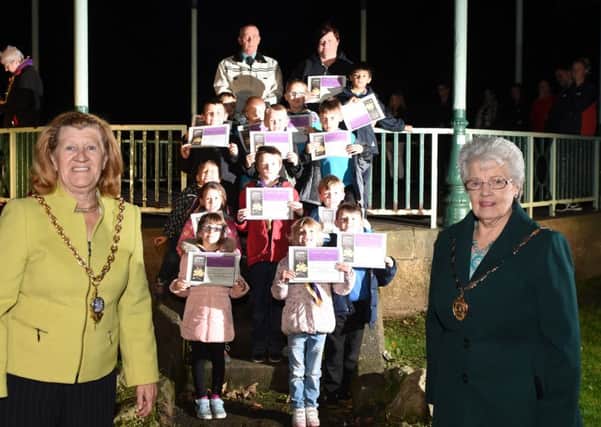 The deputy mayor and mayoress of South Tyneside, Councillor Olive Punchion and Mary French, with the Beavers leader, Lynn Curtin and the chairman of the Friends of West Park, Councillor Norman Dick.