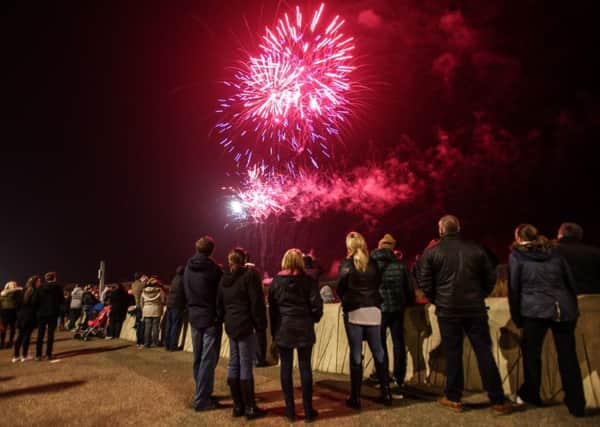 Colours light up the night sky at South Shields fireworks display last year.